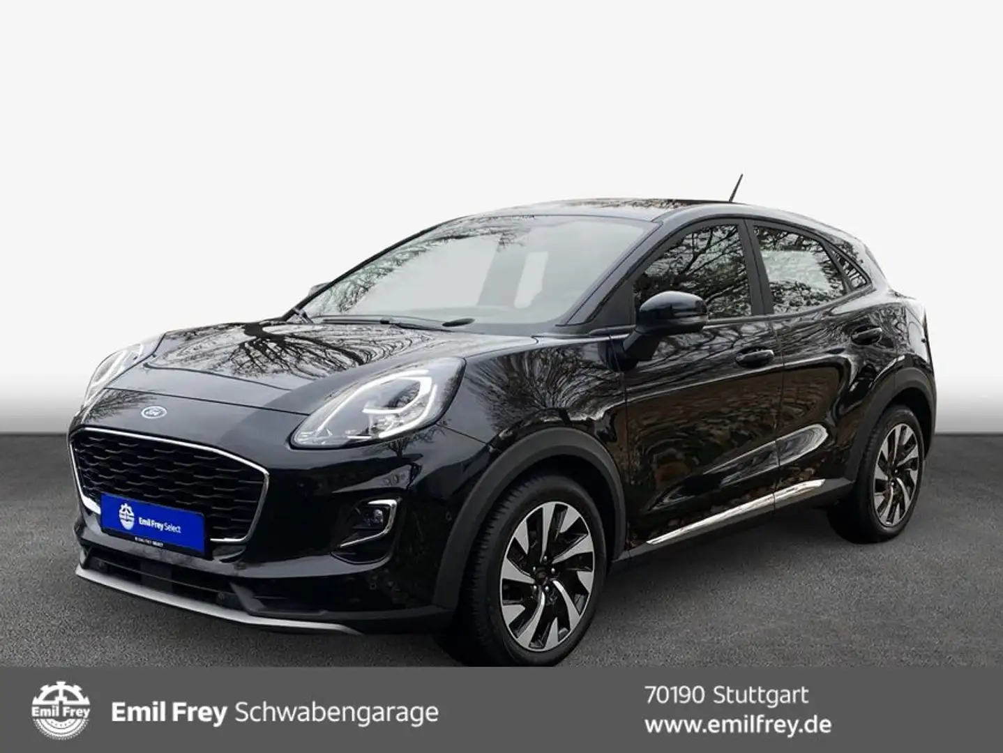 Ford Puma 1.0 EcoBoost Hybrid TITANIUM Zwart - 1