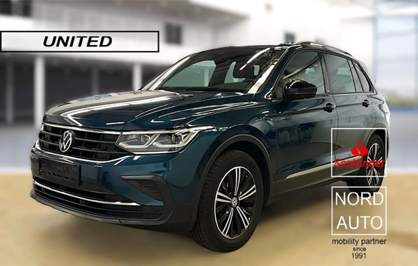 Volkswagen Tiguan 1.5 UNITED Autm. Navi/Kam/ACCTemp/Pdc/LED Blauw - 1