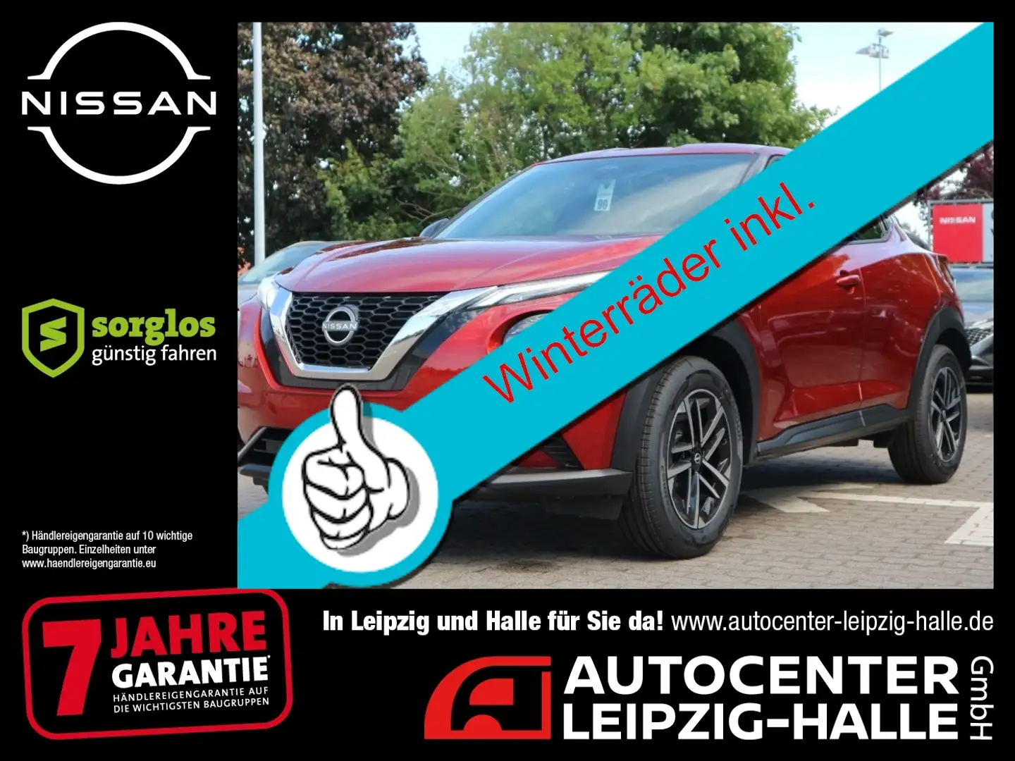 Nissan Juke N-CONNECTA 1.0 DIG-T 6MT Winterräder inkl. Rot - 1