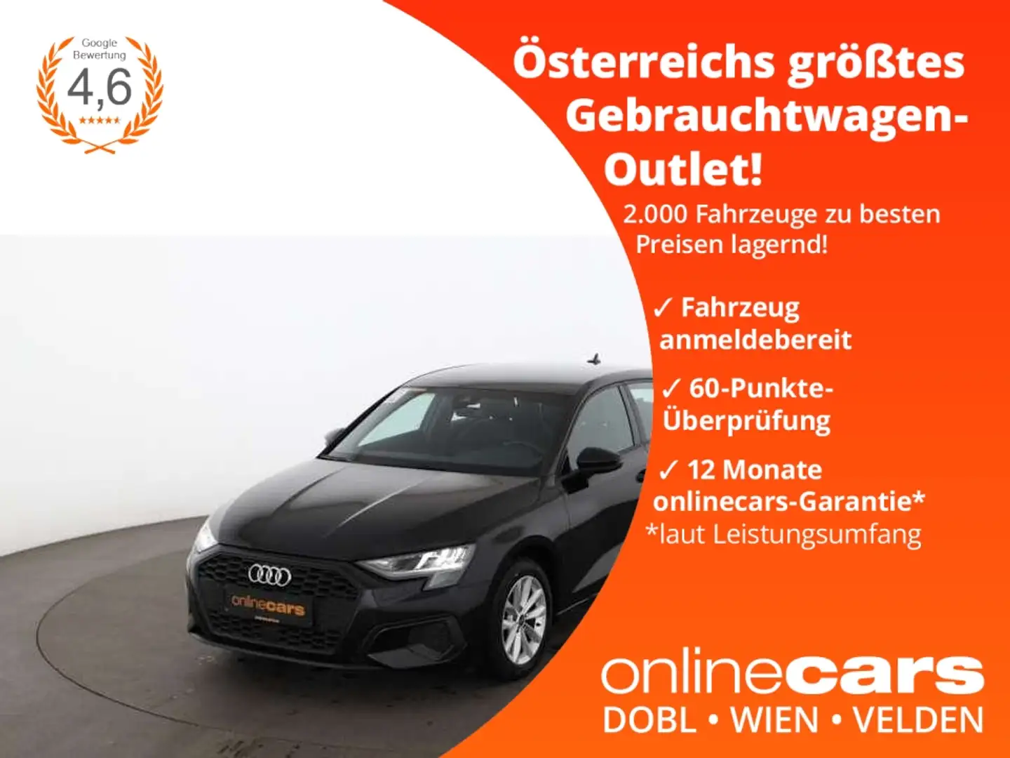 Audi A3 Sportback 30 TDI Aut LED NAVI LEDER SITZHZG Schwarz - 1