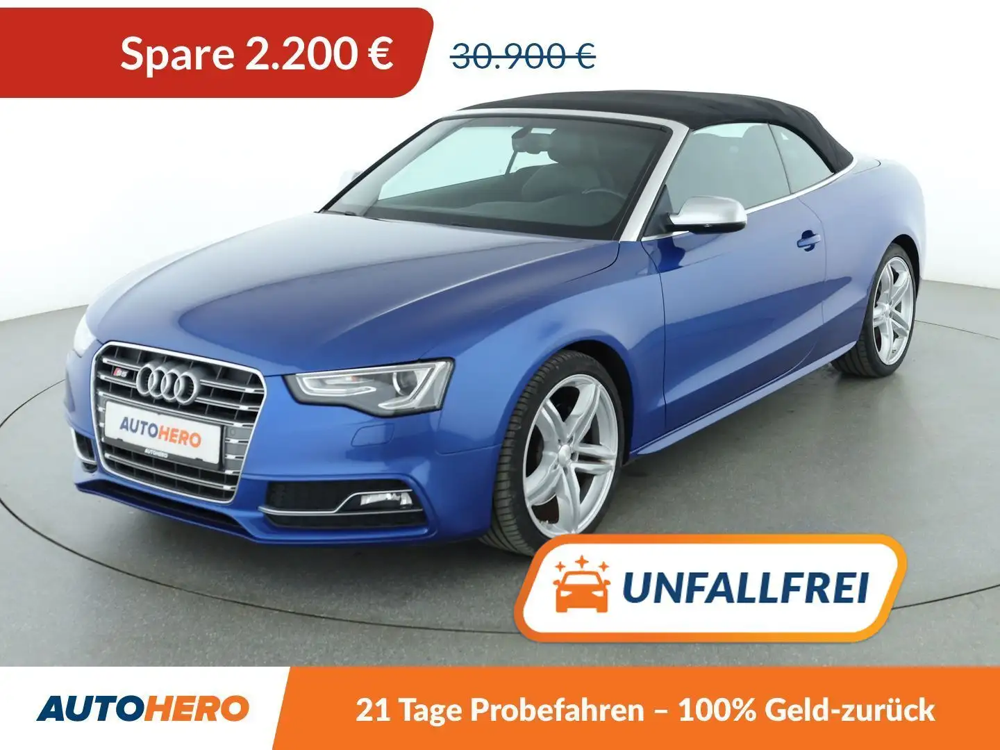 Audi S5 3.0 V6 TFSI quattro Aut.*NAV*XENON*ACC*CAM*PDC*SHZ Blau - 1