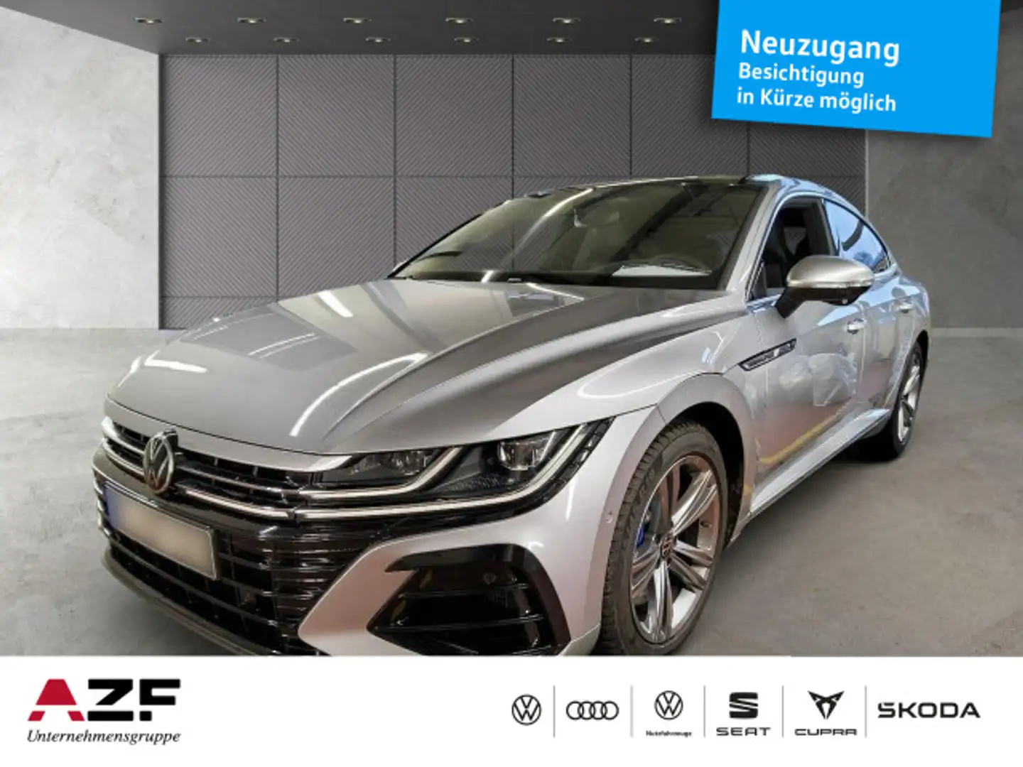 Volkswagen Arteon R DSG 4M 2.0 TSI IQ.LIGHT+HUD+PANO+360* Silber - 1
