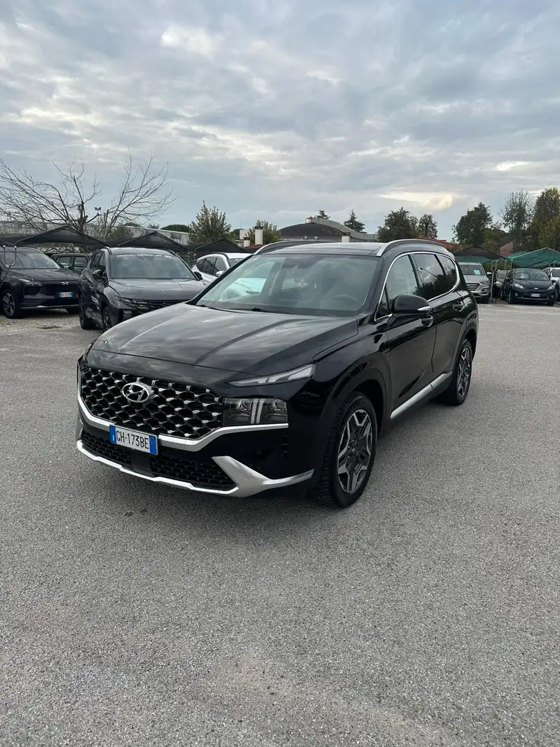 Hyundai SANTA FE Santa Fe 1.6 T-GDI HEV 4WD AT 7 posti XCLASS Nero - 1