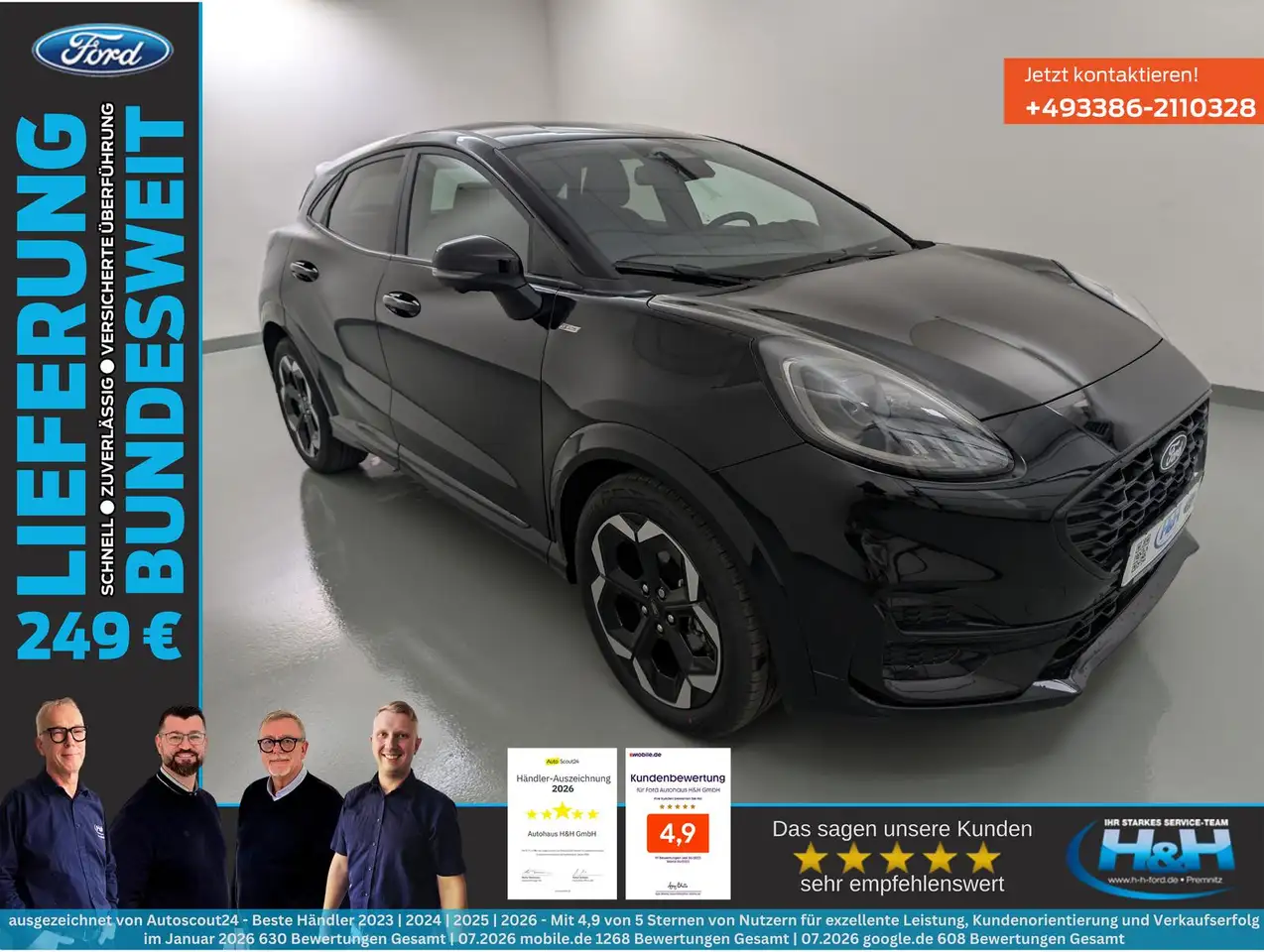 Ford Puma 1.0 Aut M-Hybrid ST-Line X Matrix+ACC+AHK