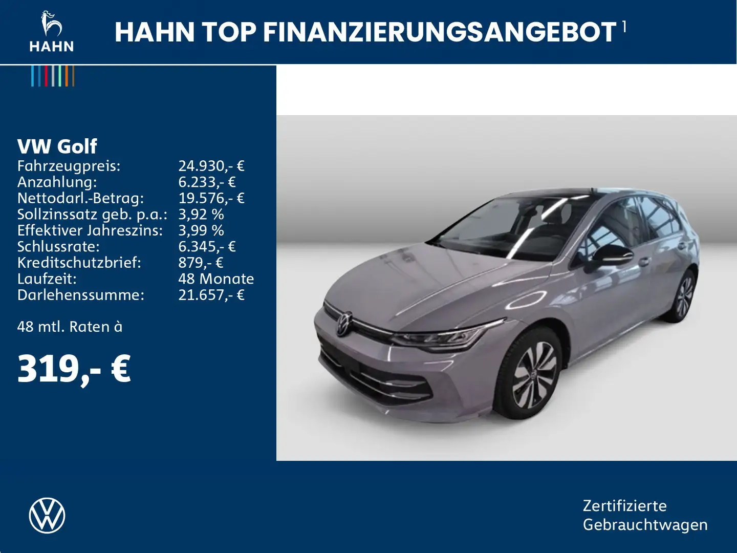 Volkswagen Golf VIII 1.5TSI Goal LED Navi Pano PDC Sitzheiz Gris - 2