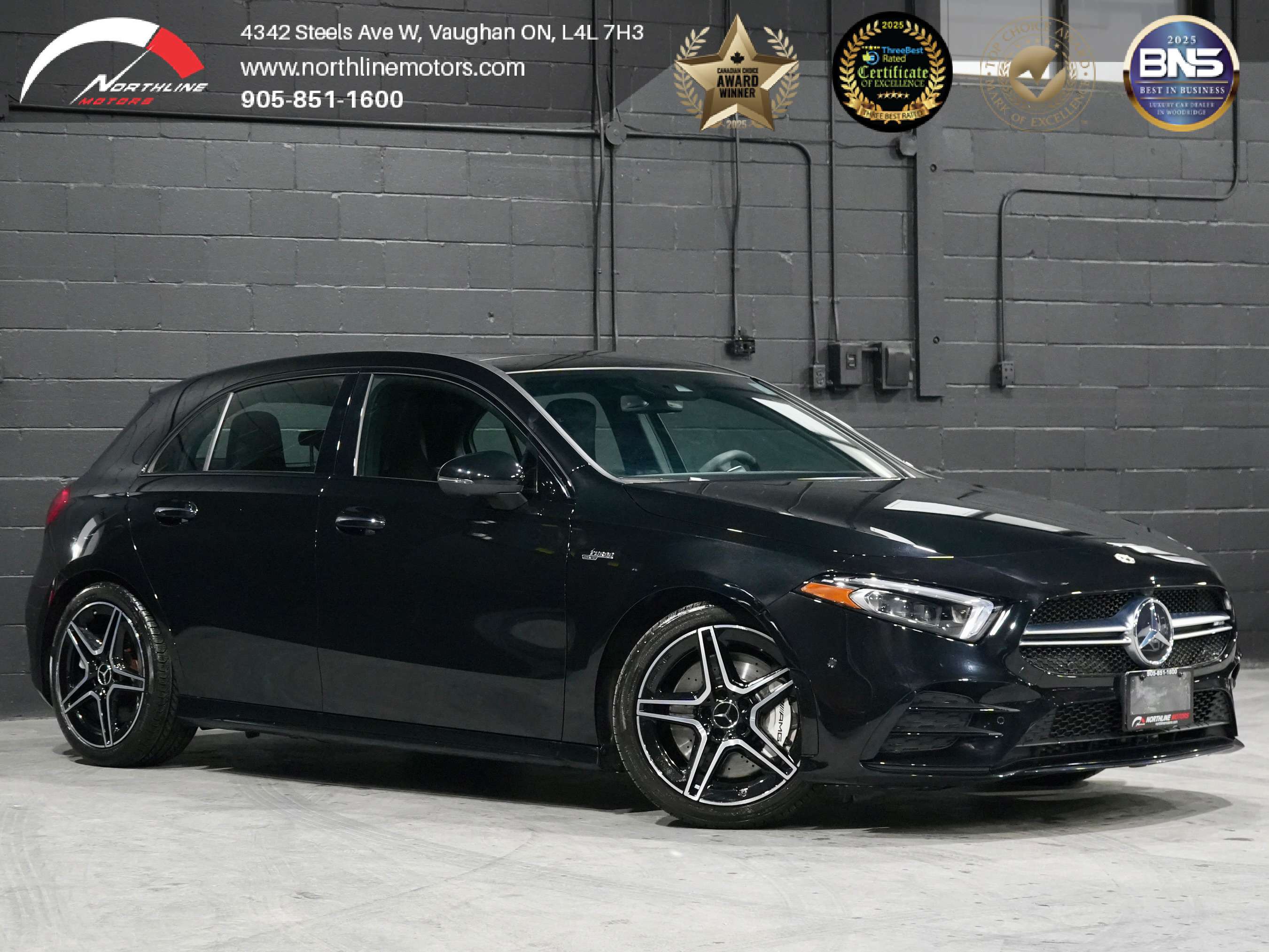 Black 2022 Mercedes-Benz A-Class AMG A 35 Hatchback 4MATIC Sedan Automatic