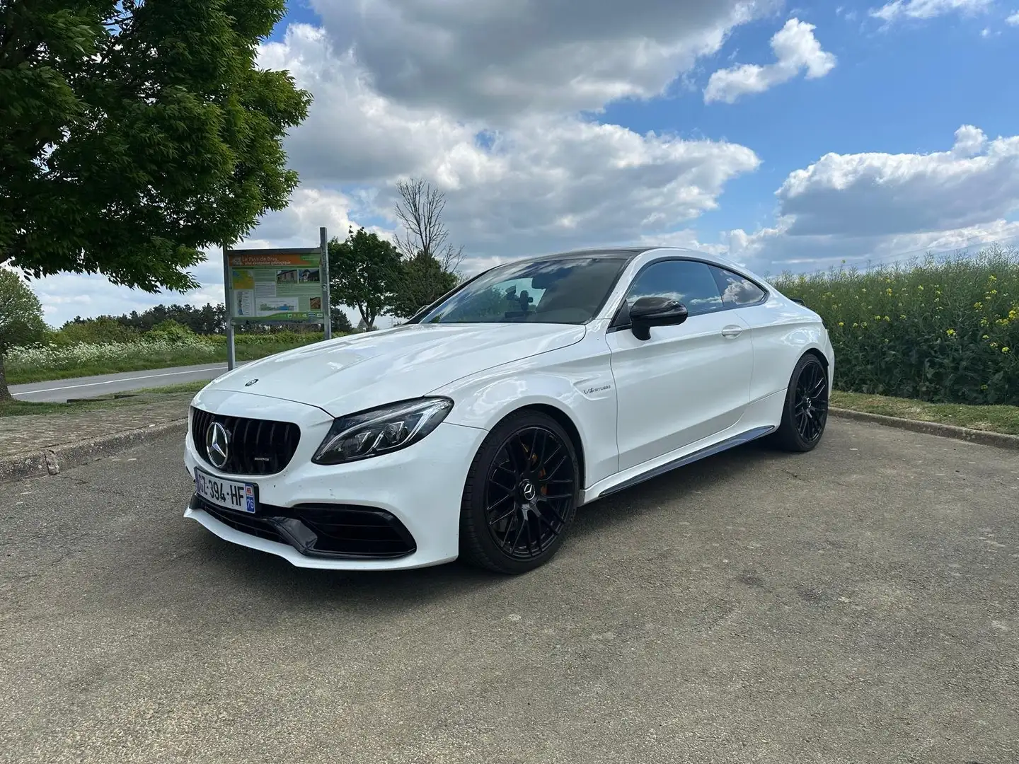 Mercedes-Benz C 63 AMG V8 Bi-turbo 4.0 476ch Biały - 1
