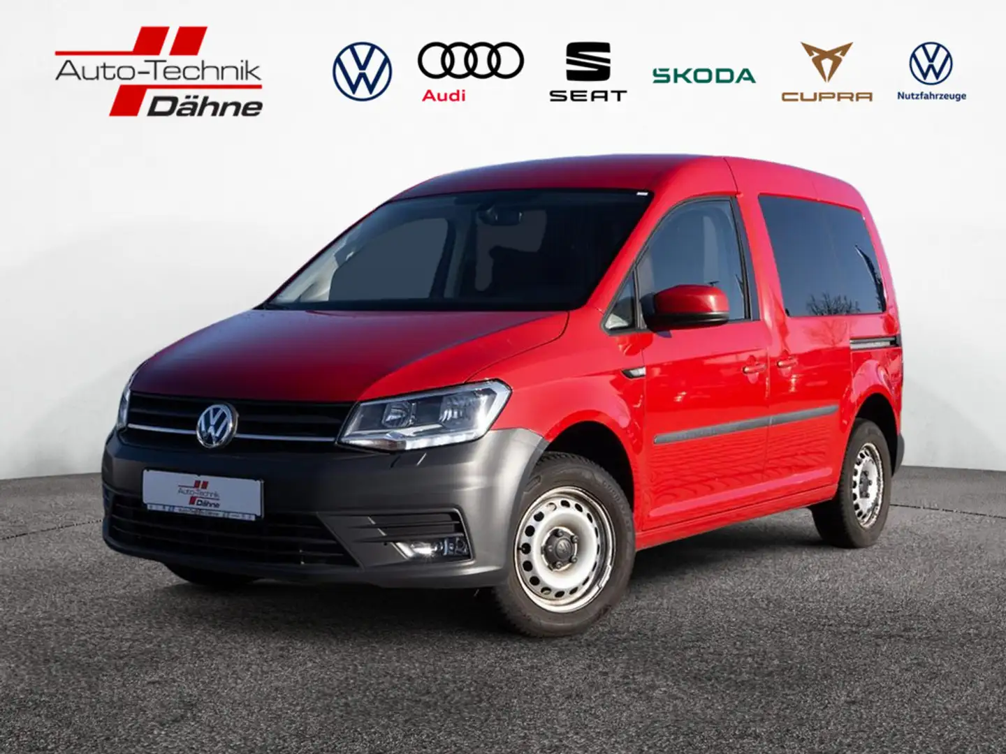 Volkswagen Caddy Kasten 2.0 TDI BMT SHZ NAVI W-LAN AHK Rot - 1