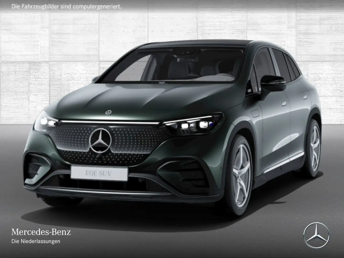 Mercedes-Benz EQE SUV EQE 350 4M AMG+NIGHT+PANO+360+AHK+BURMESTER+TV Vert - 2