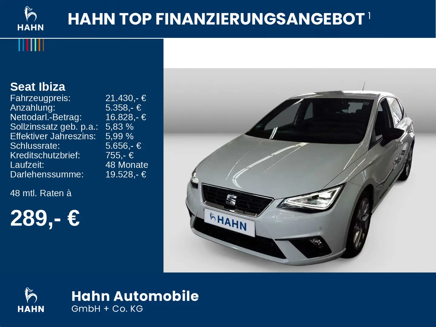 SEAT Ibiza 1.0TSI DSG FR ACC Cam LED Navi Sitzheizung Weiß - 2