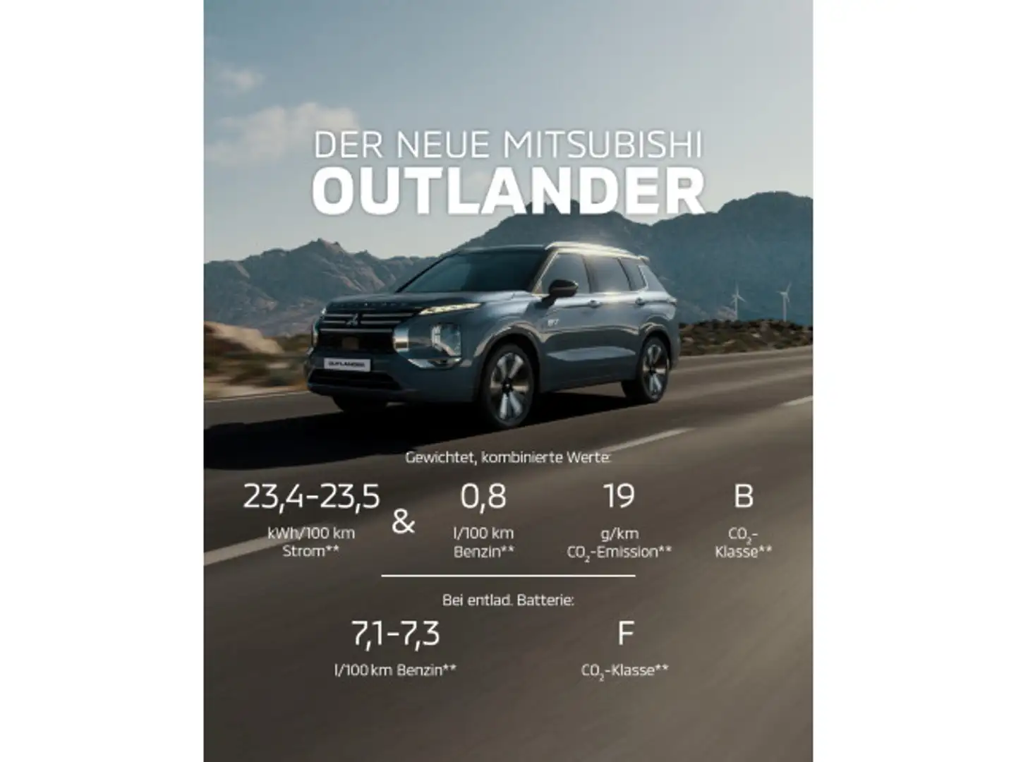 Mitsubishi Outlander Plug-In Hybrid BASIS+4WD+LED+8J Garant Weiß - 2