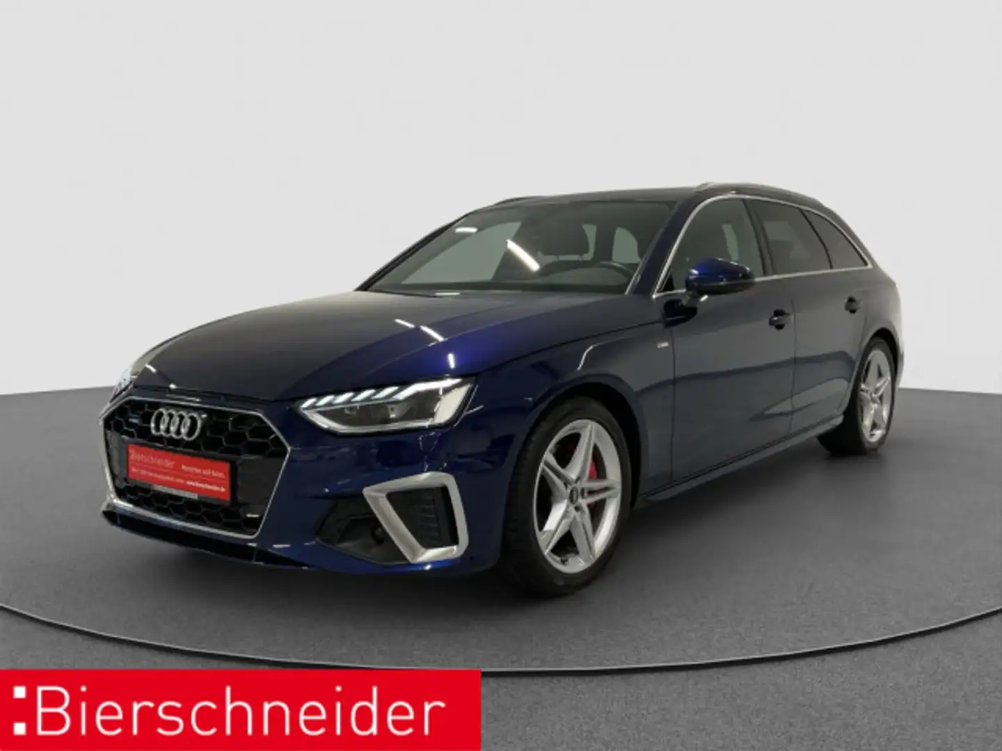 Audi A4 Av 40 TFSI qu S-Line PANO MATRIX B&O CAM Bleu - 2