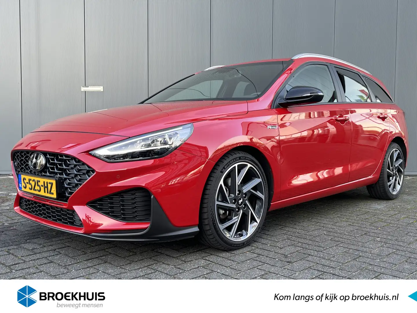 Hyundai i30 Wagon 1.5 T-GDi 160pk N-Line Automaat | Leder | Ca Rood - 1