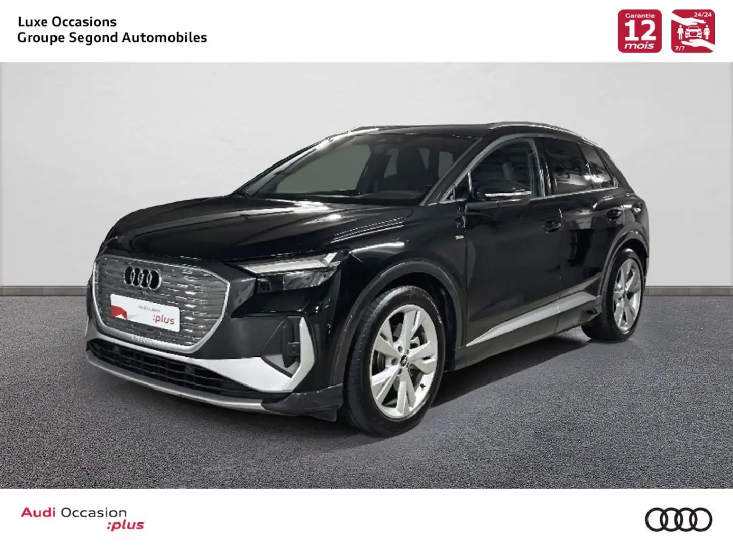 Audi Q4 e-tron 50 quattro 299 ch 82 kW S line Noir - 1