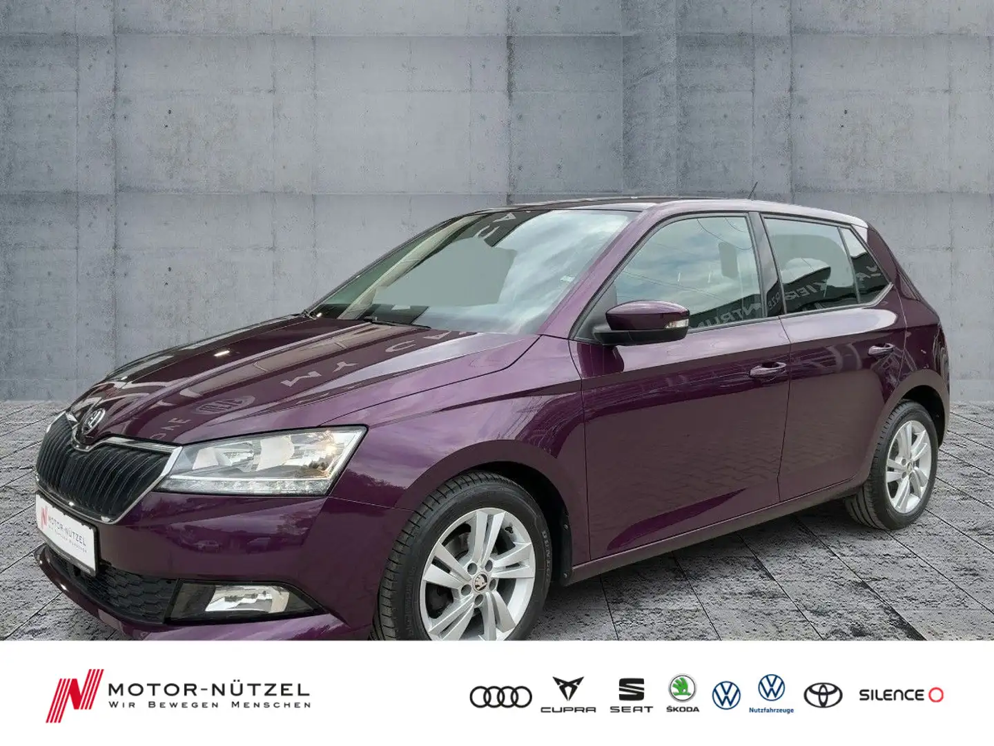 Skoda Fabia 1.0 TSI STYLE KLIMA+NAVI+DAB+SHZ+PDC+GRA Violett - 1
