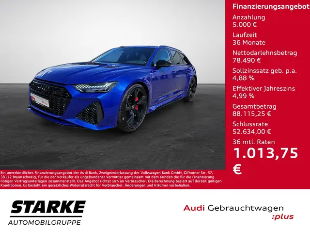 Audi RS6 RS 6 Avant TFSI tiptronic quattro Dynamic-Paket...