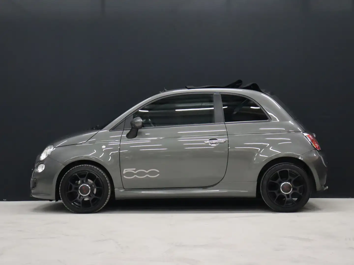 Fiat 500C 0.9 TwinAir Turbo 500S [DIGITAL DASHBOARD, AIRCO, Grijs - 2