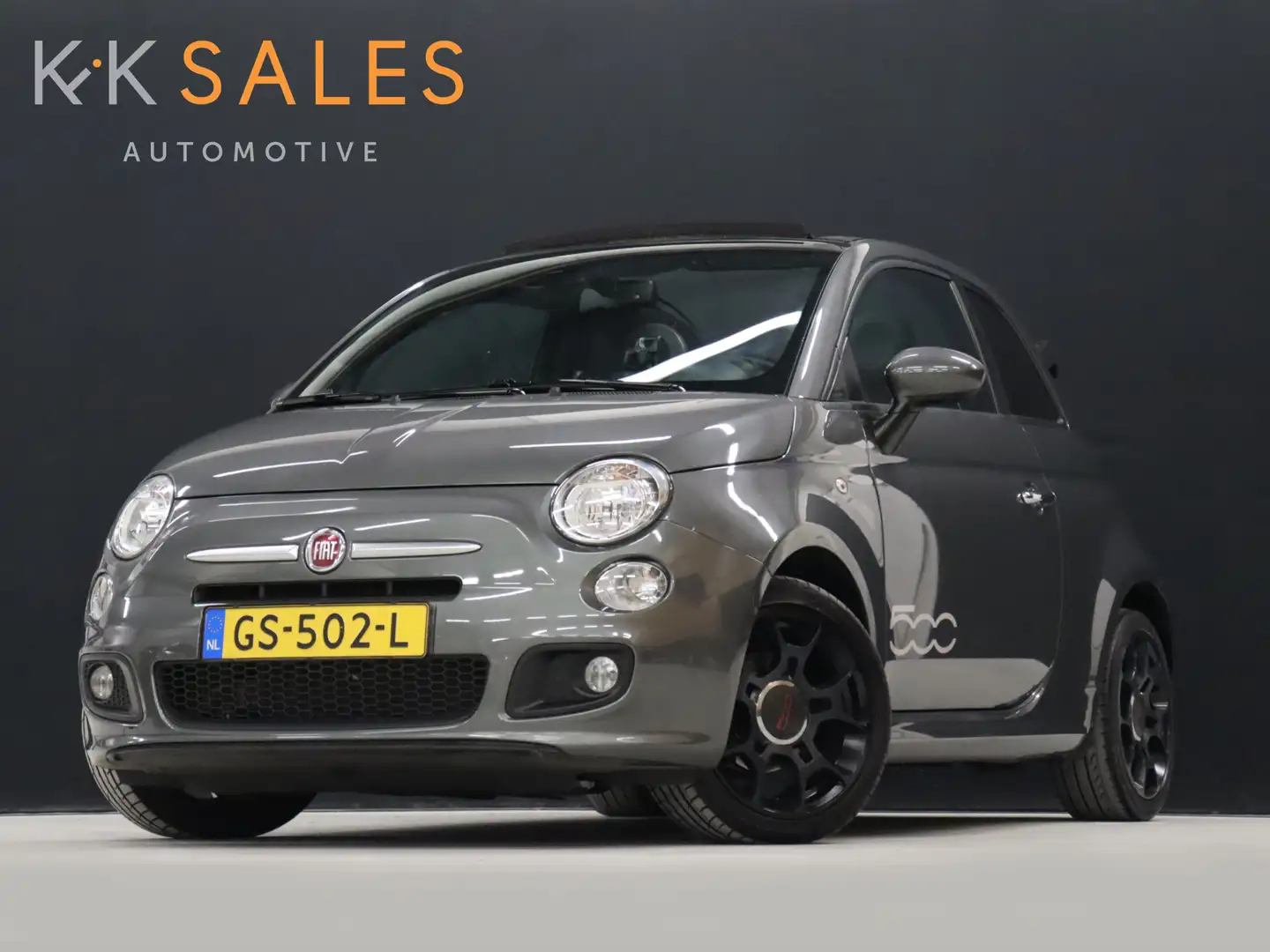 Fiat 500C 0.9 TwinAir Turbo 500S [DIGITAL DASHBOARD, AIRCO, Gris - 1