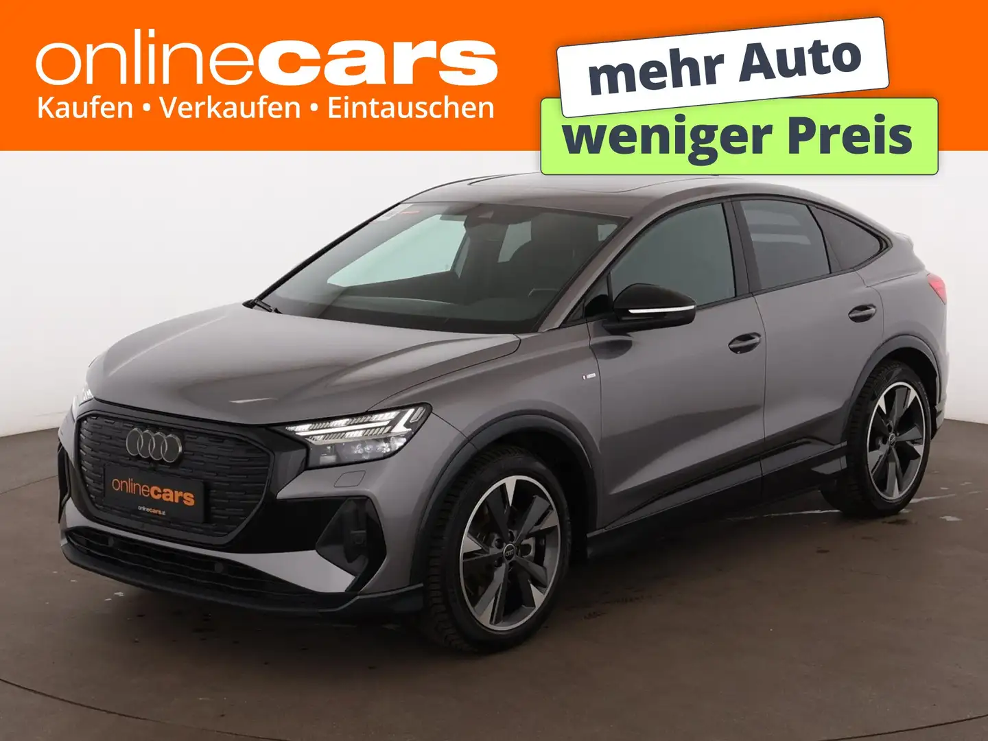 Audi Q4 e-tron SB 45 77kWH Aut LED SKY LEDER NAV R-CAM Grau - 1