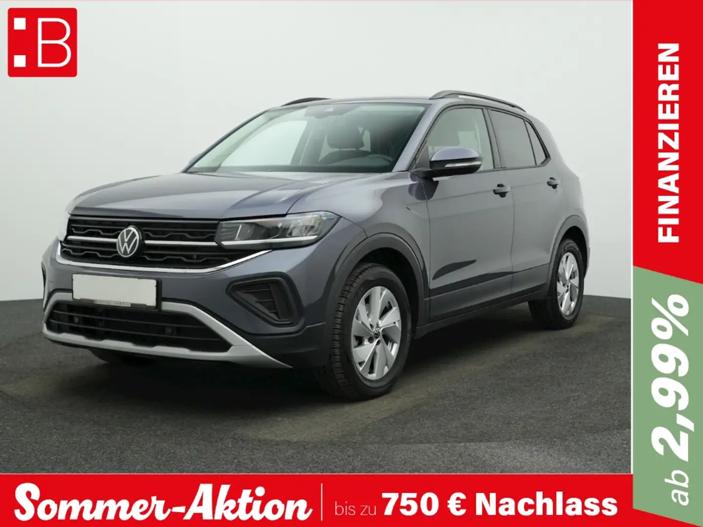 Volkswagen T-Cross 1.0 TSI Life AHK NAVI KAMERA Grau - 1