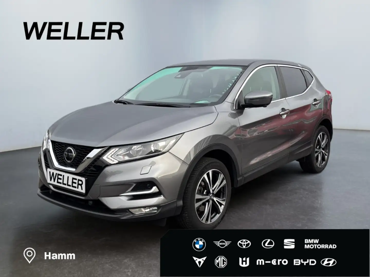 Nissan Qashqai 1.2 DIG-T N-Connecta *360°*SHZ*Navi*PDC* Gris - 1