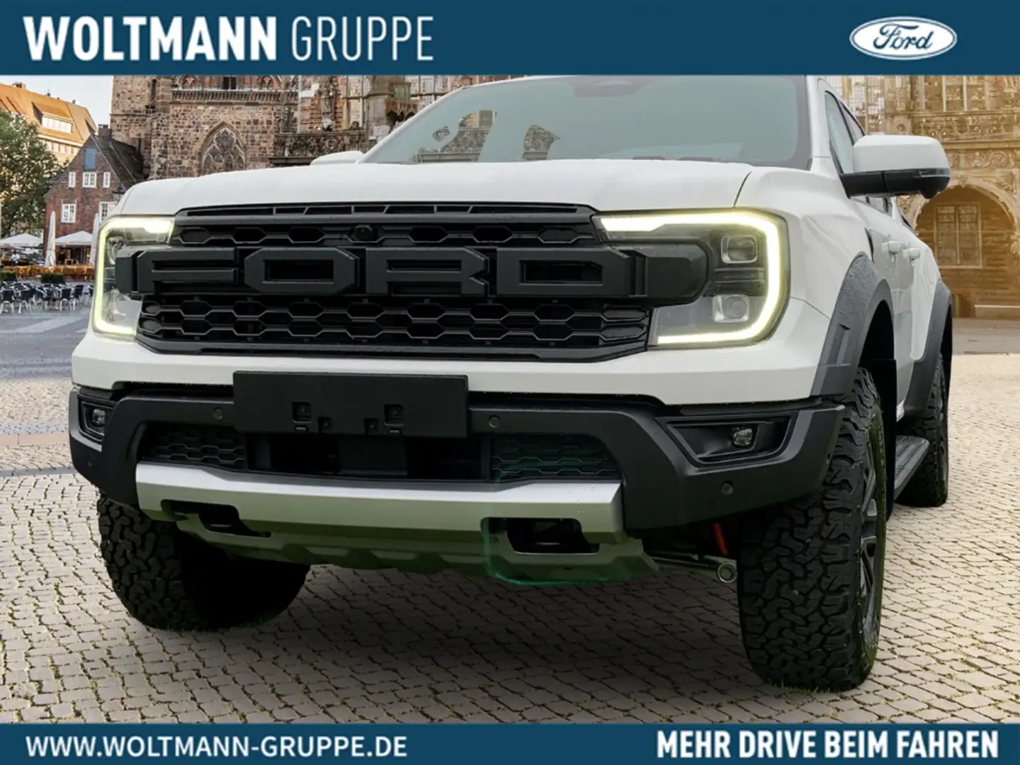 Ford Ranger Raptor DOKA 3.0 V6 Benzin 3,3T AHK möglich Navi Le Weiß - 2