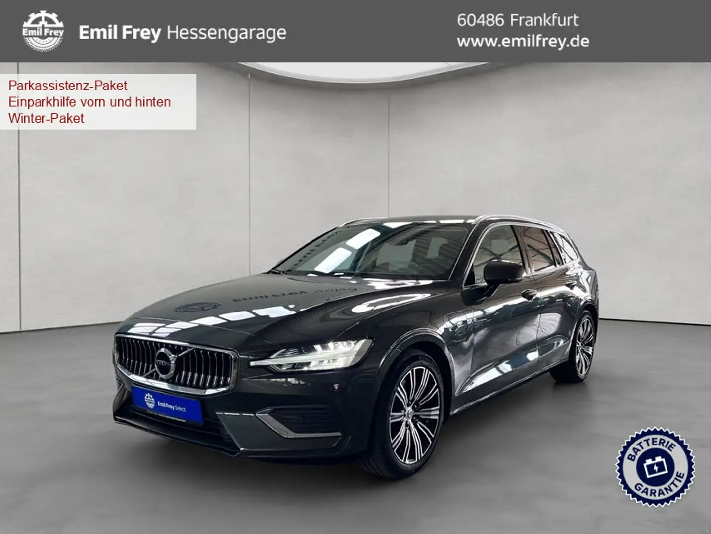 Volvo V60 T6 AWD Recharge Inscription Aut BLIS Navi LED Gris - 1
