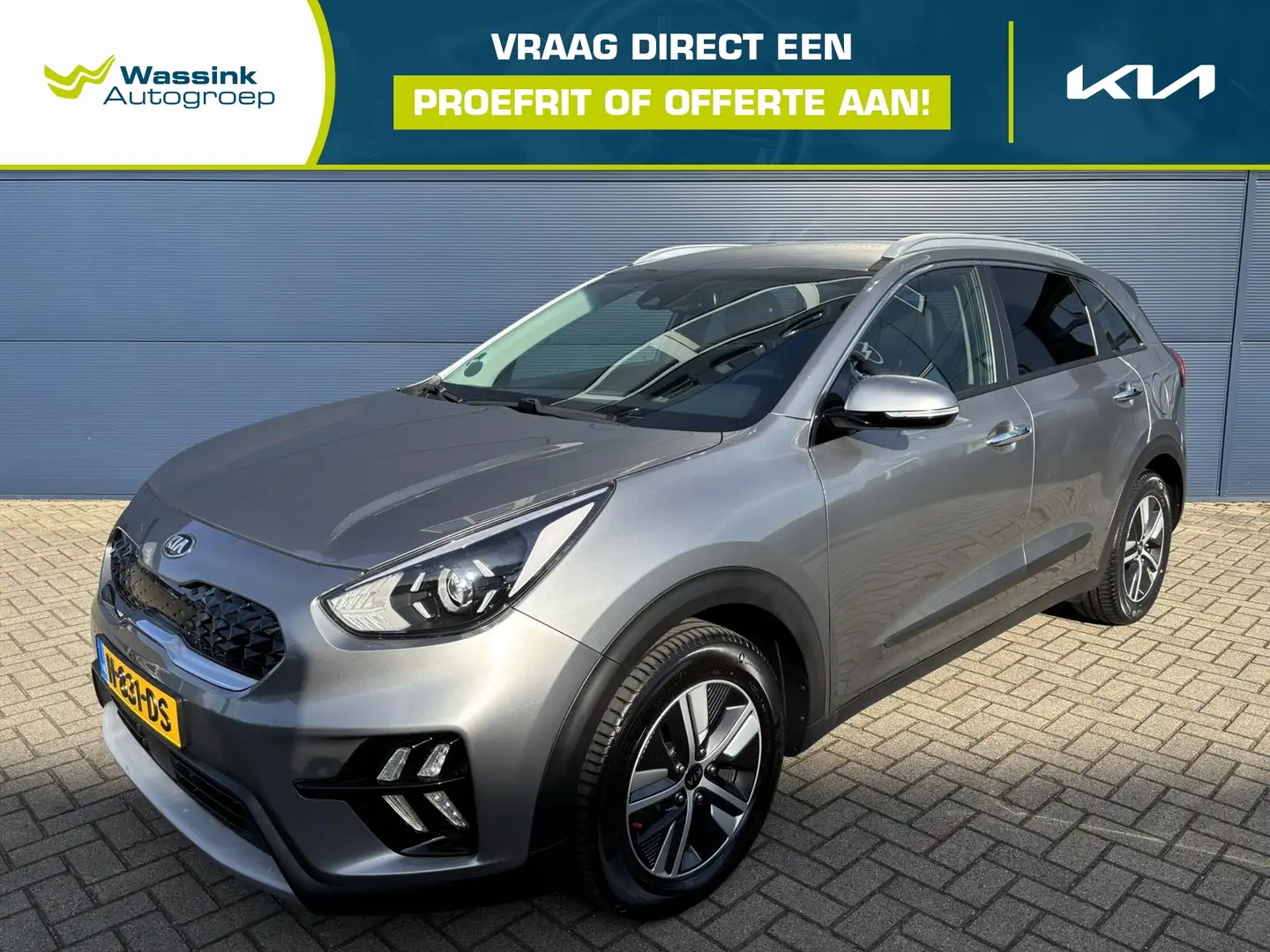 Kia Niro 1.6 GDi Hybrid 141pk DCT6 DynamicLine | Navigatie Grau - 1