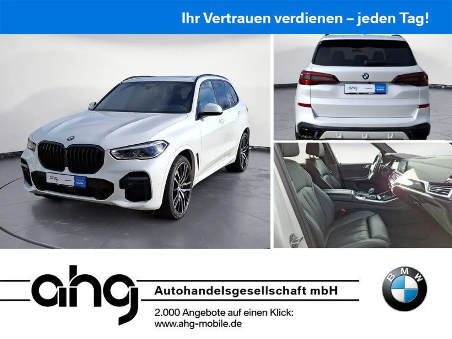 BMW X5 xDrive30d Navi Bluetooth PDC Klima DPF Weiß - 1