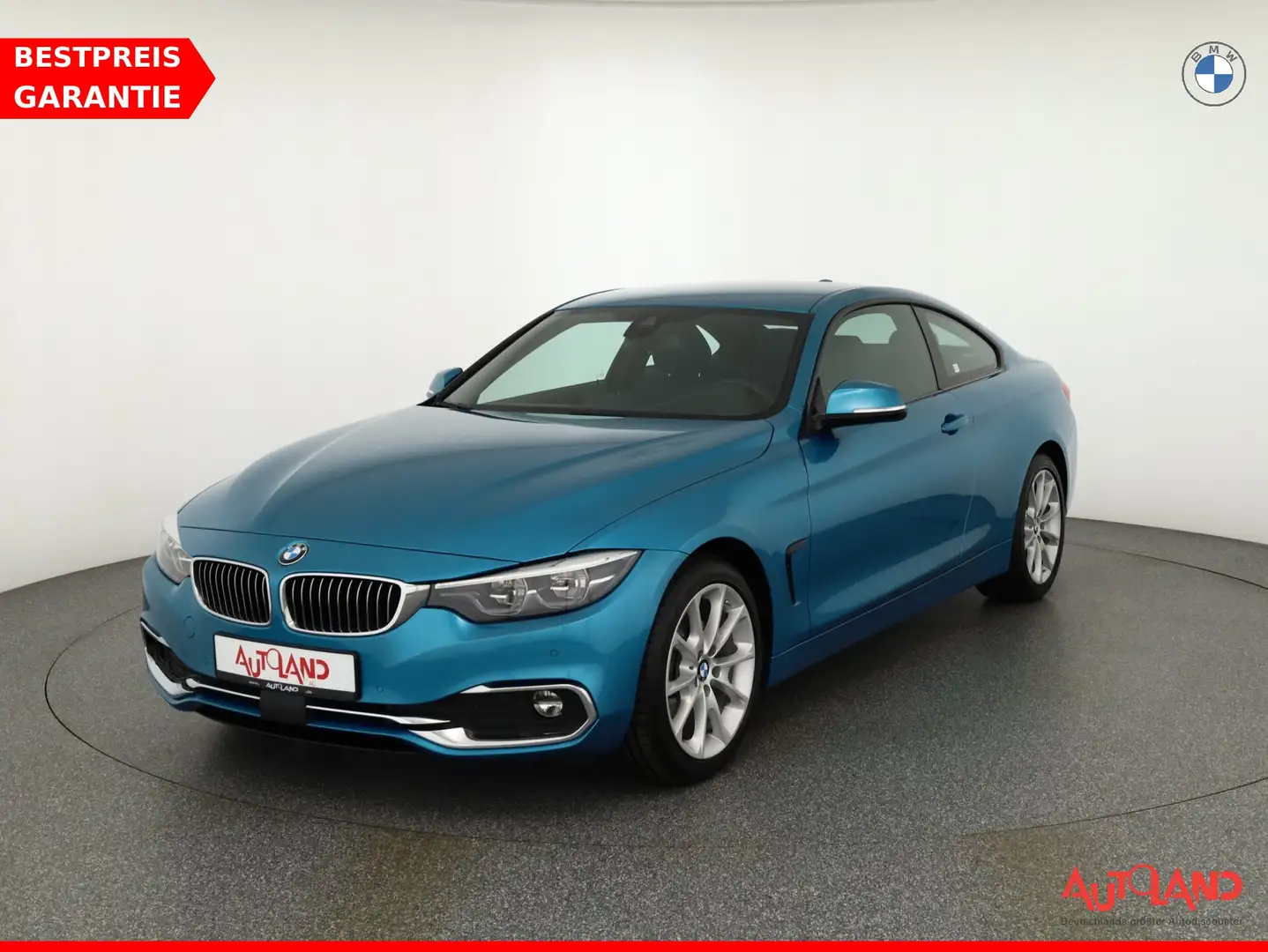 BMW 420 420d Luxury Line LED Navi Virtual Cockpit Leder Blau - 1