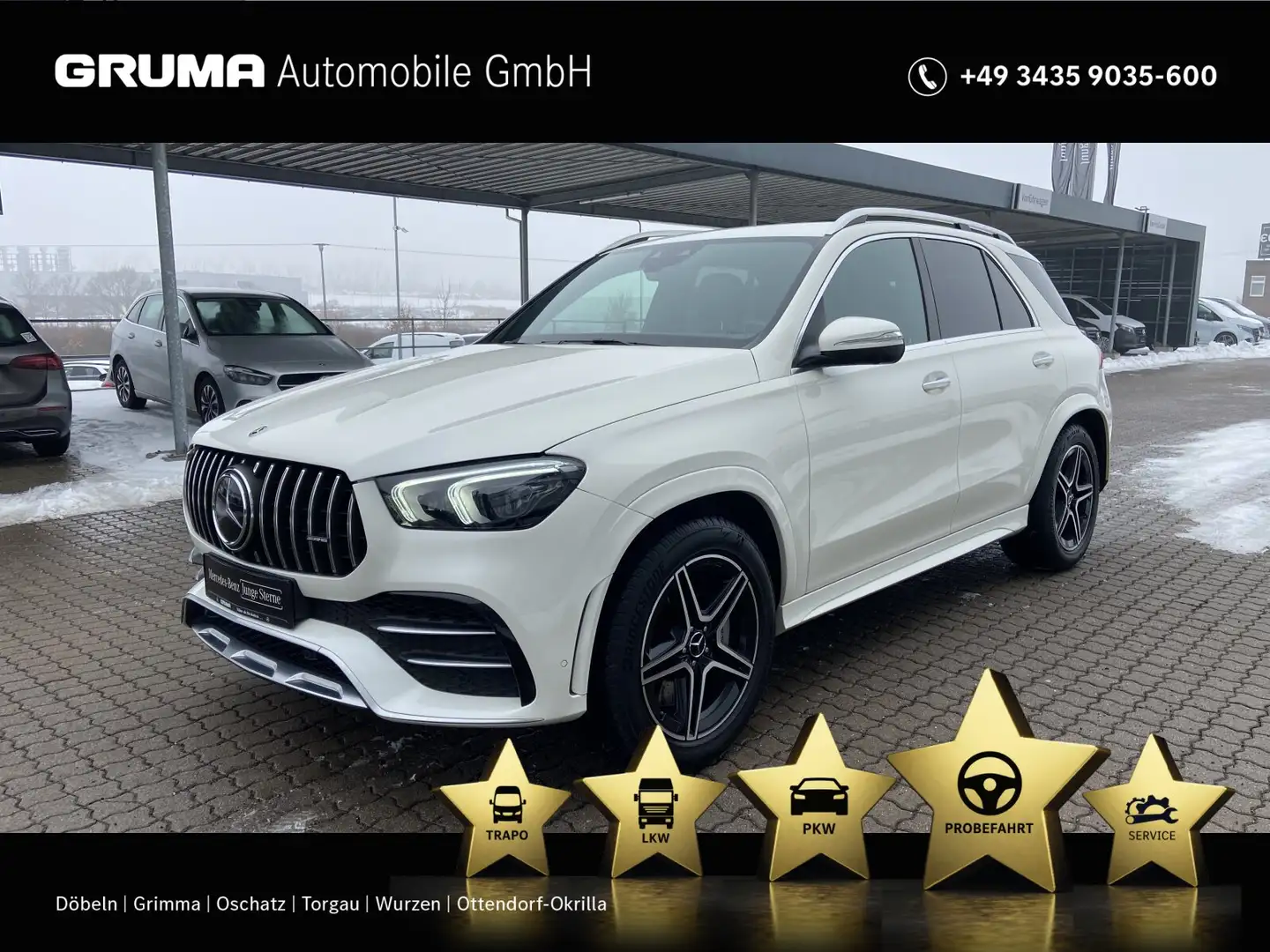 Mercedes-Benz GLE 53 AMG GLE 53 4MATIC+ AHK+Distr+Sound+Multib+Softclose+ Blanc - 1