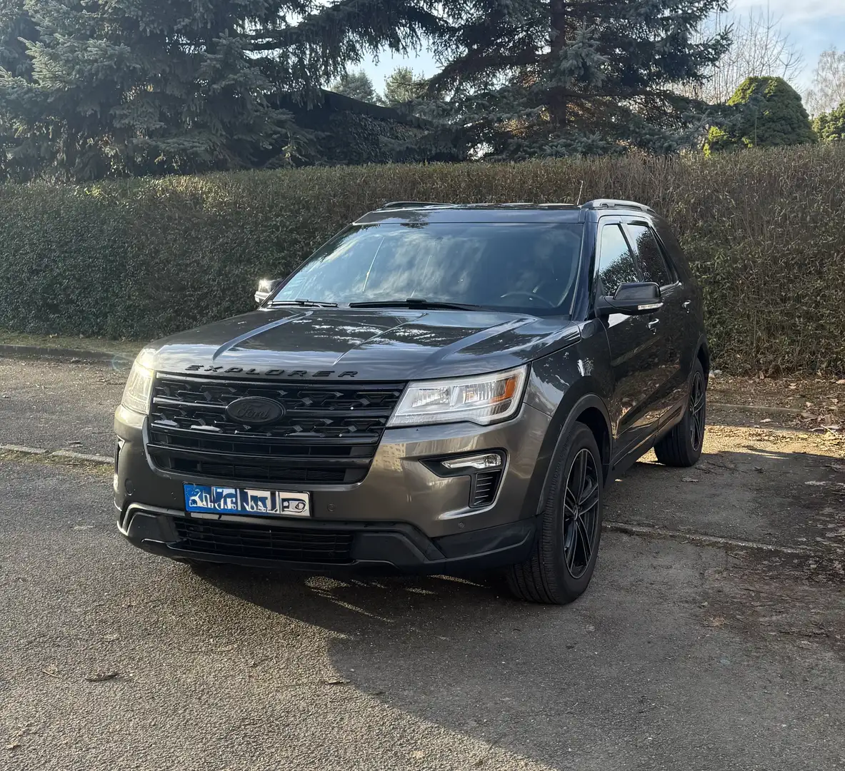Ford Explorer Leder Grau - 1