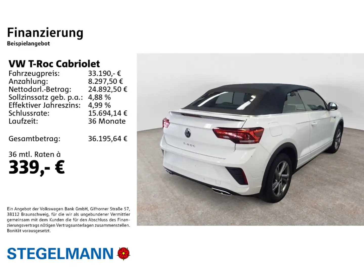 Volkswagen T-Roc 1.5 TSI DSG R-Line *AHK*Navi*LED Weiß - 2