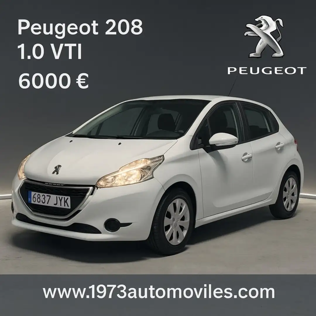Peugeot 208 5P ACTIVE 1.0 VTi Blanc - 1