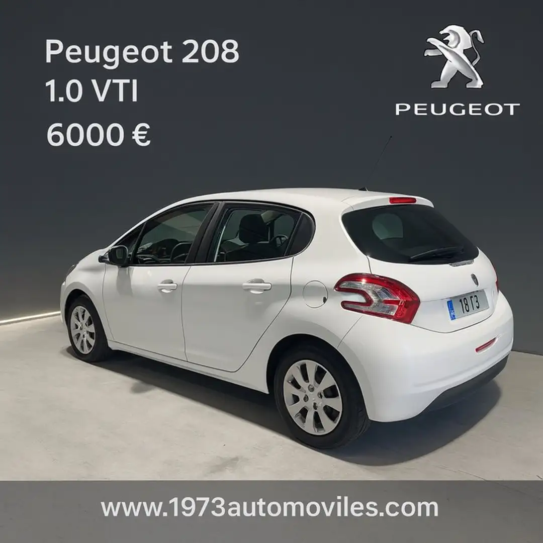 Peugeot 208 5P ACTIVE 1.0 VTi Blanc - 2