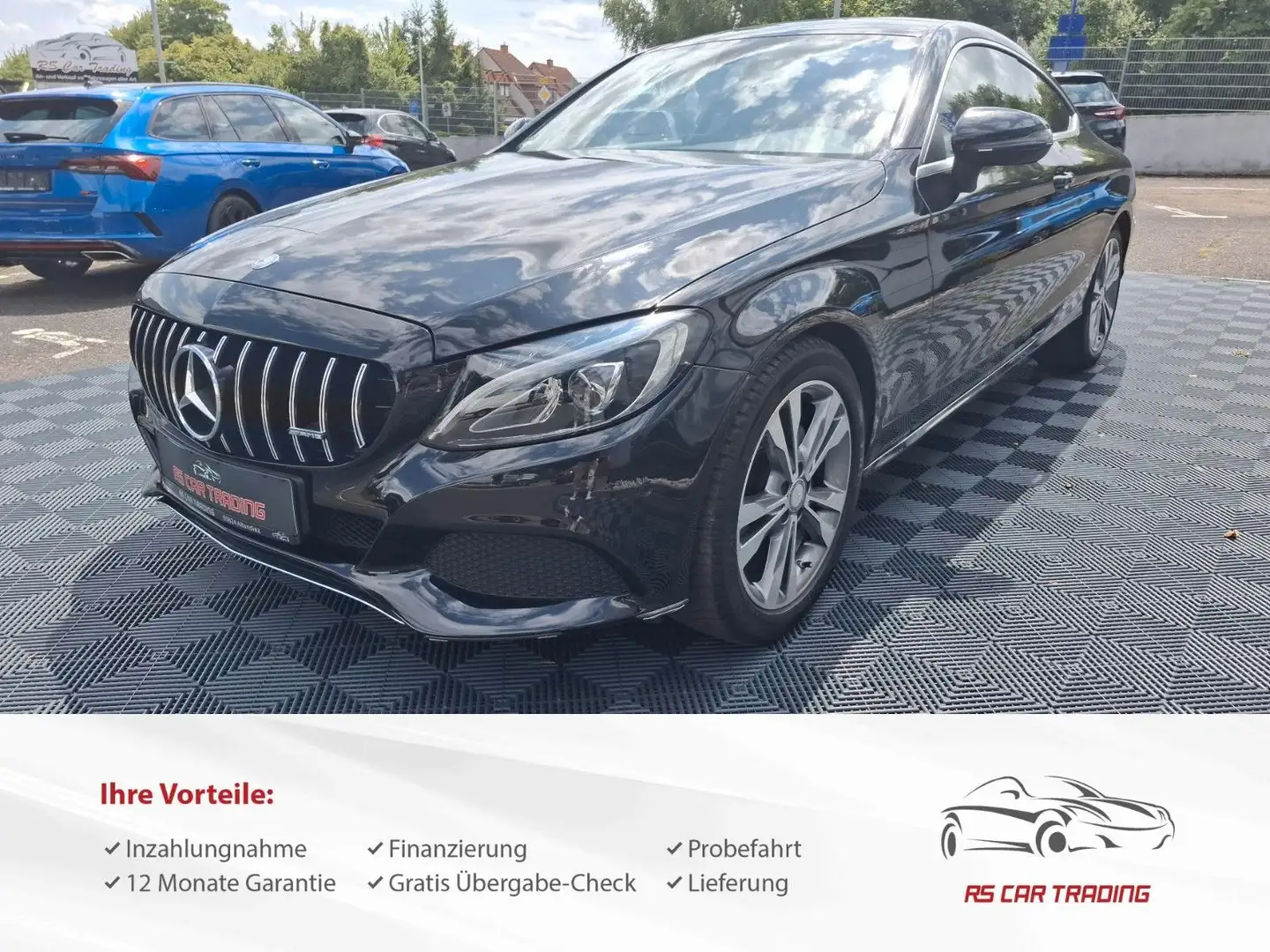 Mercedes-Benz C 180 C-Klasse Coupe*R-Kam*Xenon*Tüv-Service Neu Negro - 2