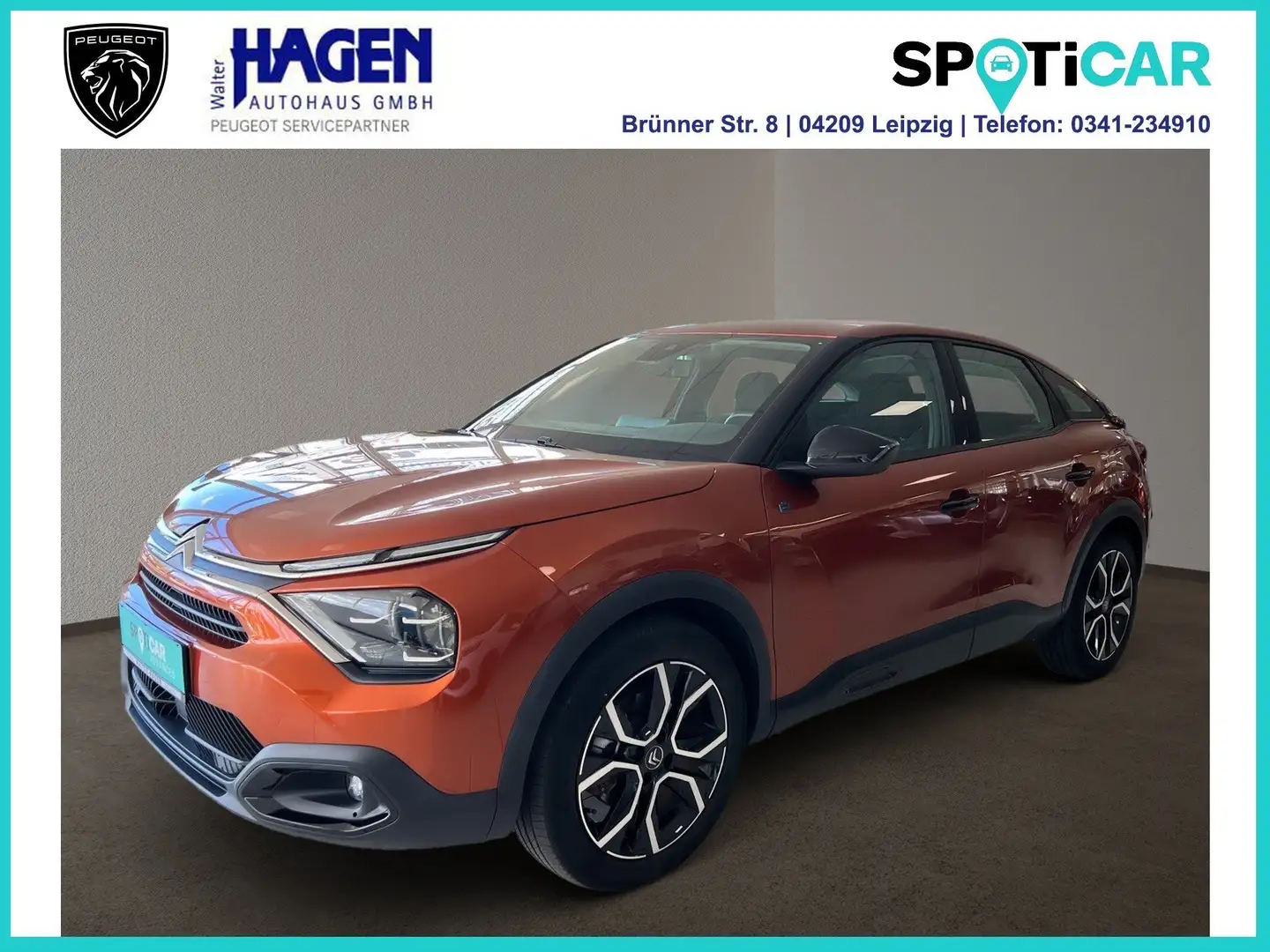 Citroen C4 Feel 136 Elektromotor PDC/SHZ/LED/DAB/Klimaautom. Orange - 1
