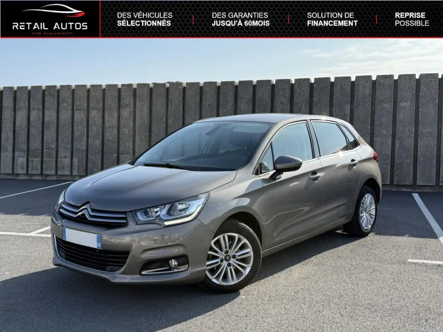 Citroen C4 1.6 BlueHDi 120ch Millenium S&S EAT6 Grijs - 1