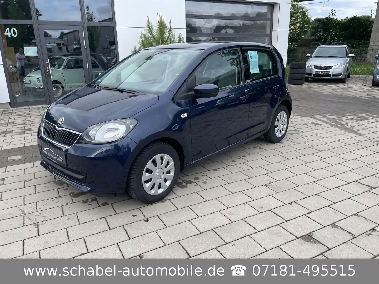 Skoda Citigo Ambition Klima Navi 5trg eFH ZV 35000km Blau - 1