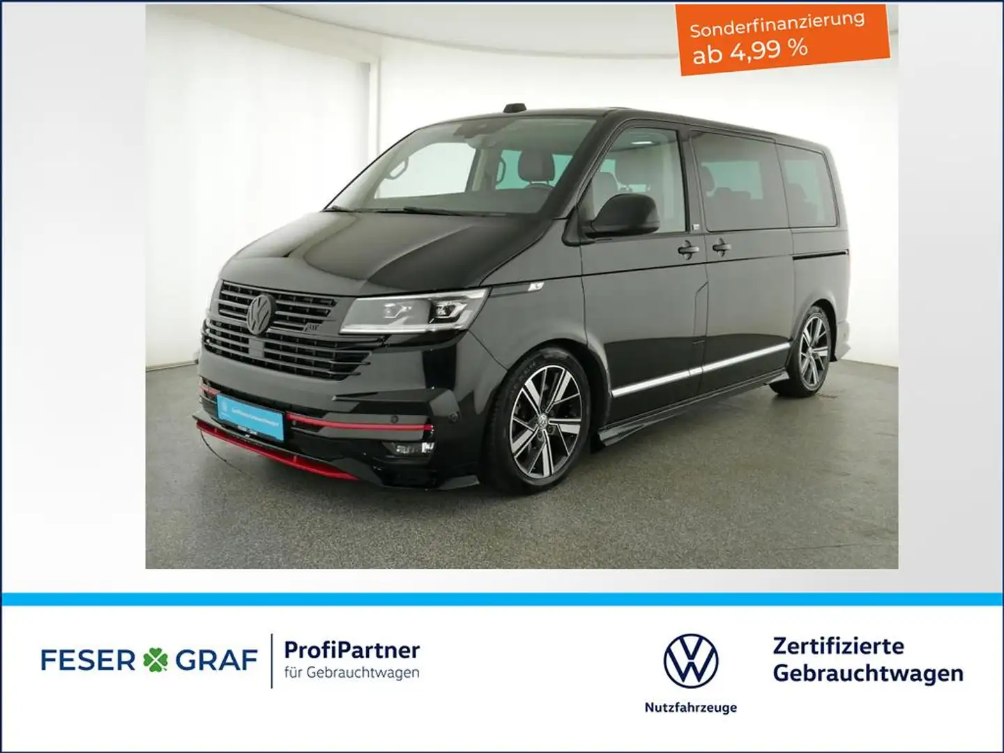 Volkswagen T6.1 Multivan 6.1 2.0TDI GenerationSix 4x4 DSG SondermodellABT Negro - 1