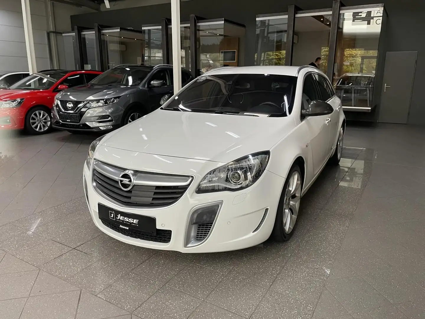 Opel Insignia ST 2.8 V6 Turbo OPC Bi-Xen ACC GEWERBE Blanc - 1