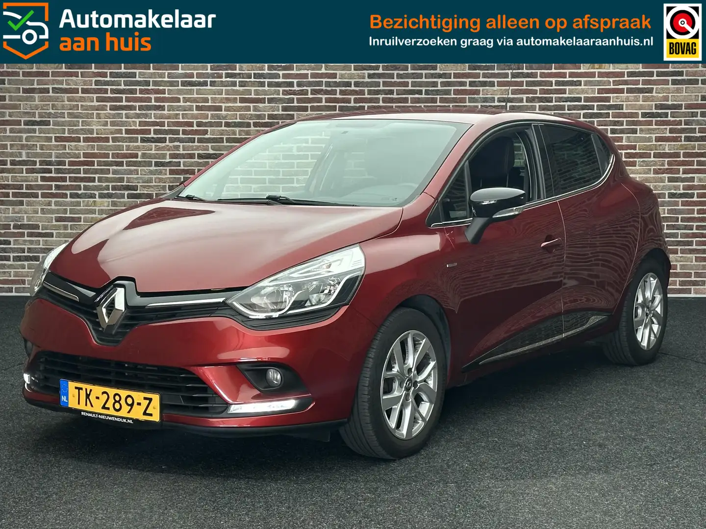 Renault Clio 0.9 TCe Limited Navi Beats Airco Sensor Dealer OND Rood - 1