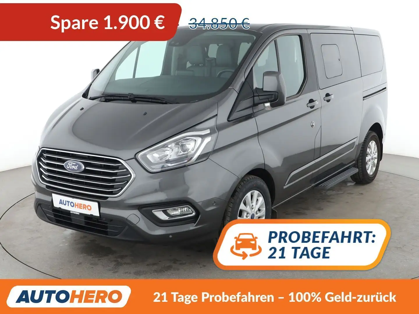 Ford Tourneo Custom 2.0 TDCi 320 L1 Titanium *NAVI*ACC*PDC*AHK* Gris - 1