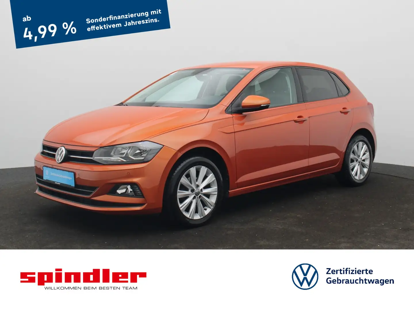 Volkswagen Polo Comfortline 1.0 TSI DSG / PDC, SHZ, ACC Orange - 1