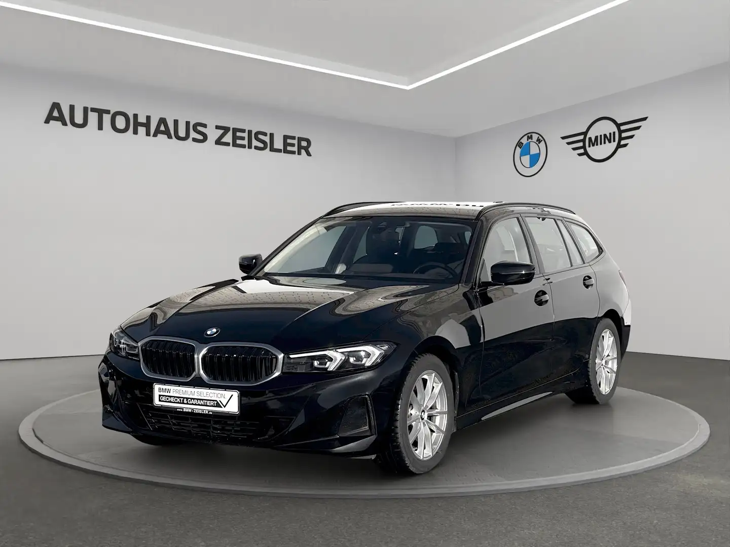 BMW 318 d Touring Automatik Sitzheizung DAB Schwarz - 1