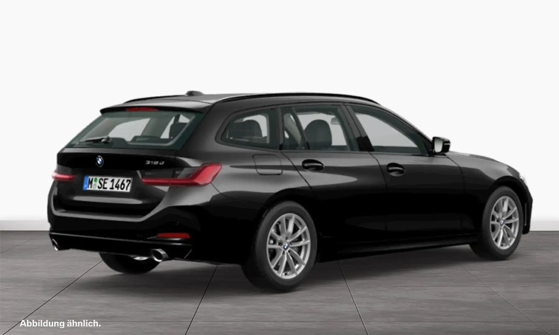 BMW 318 d Touring Automatik Sitzheizung DAB Schwarz - 2
