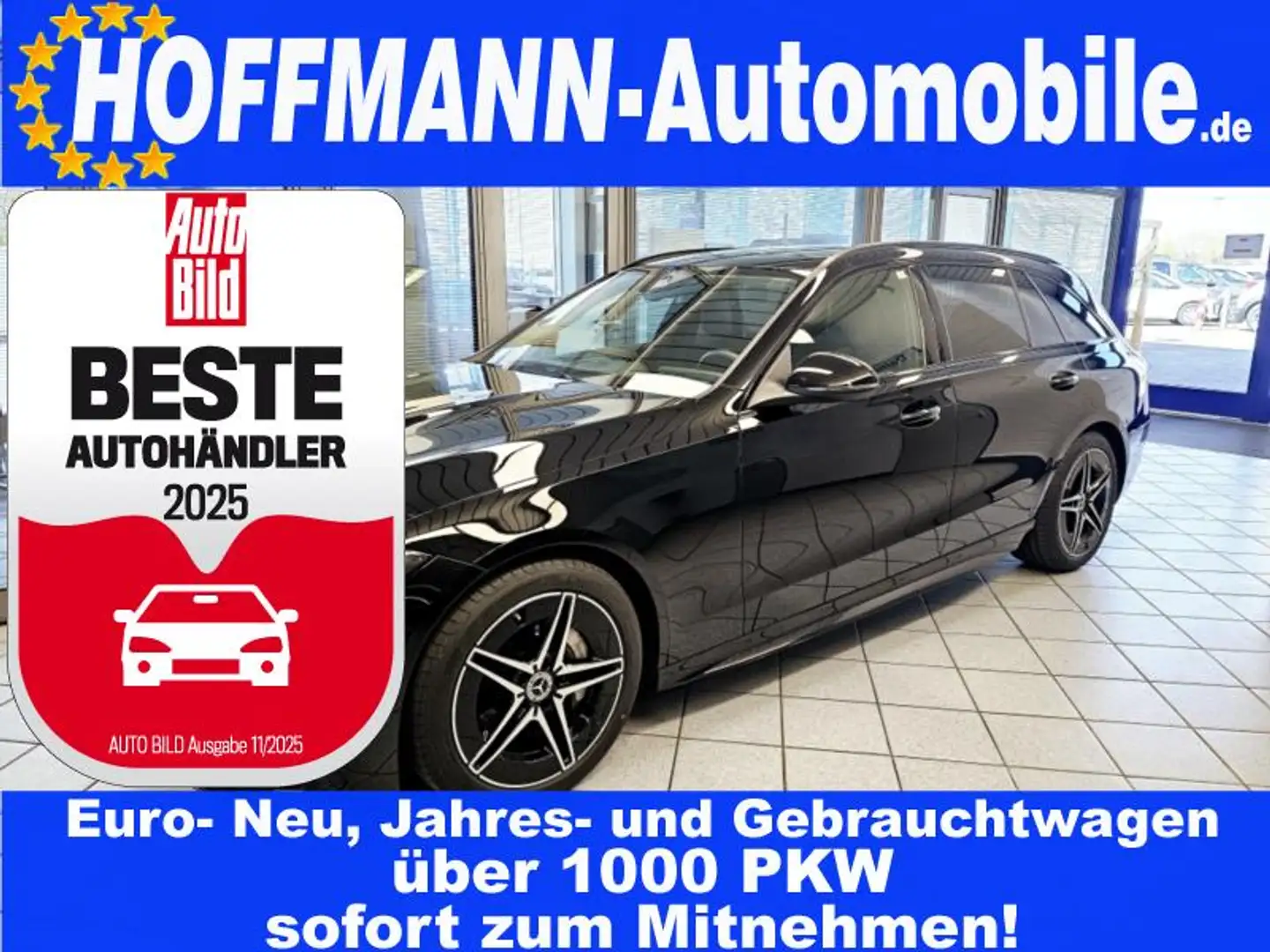 Mercedes-Benz C 200 AMG AHK,Pano-SD,Navi,Klimaaut.,el.Heckkl Schwarz - 1