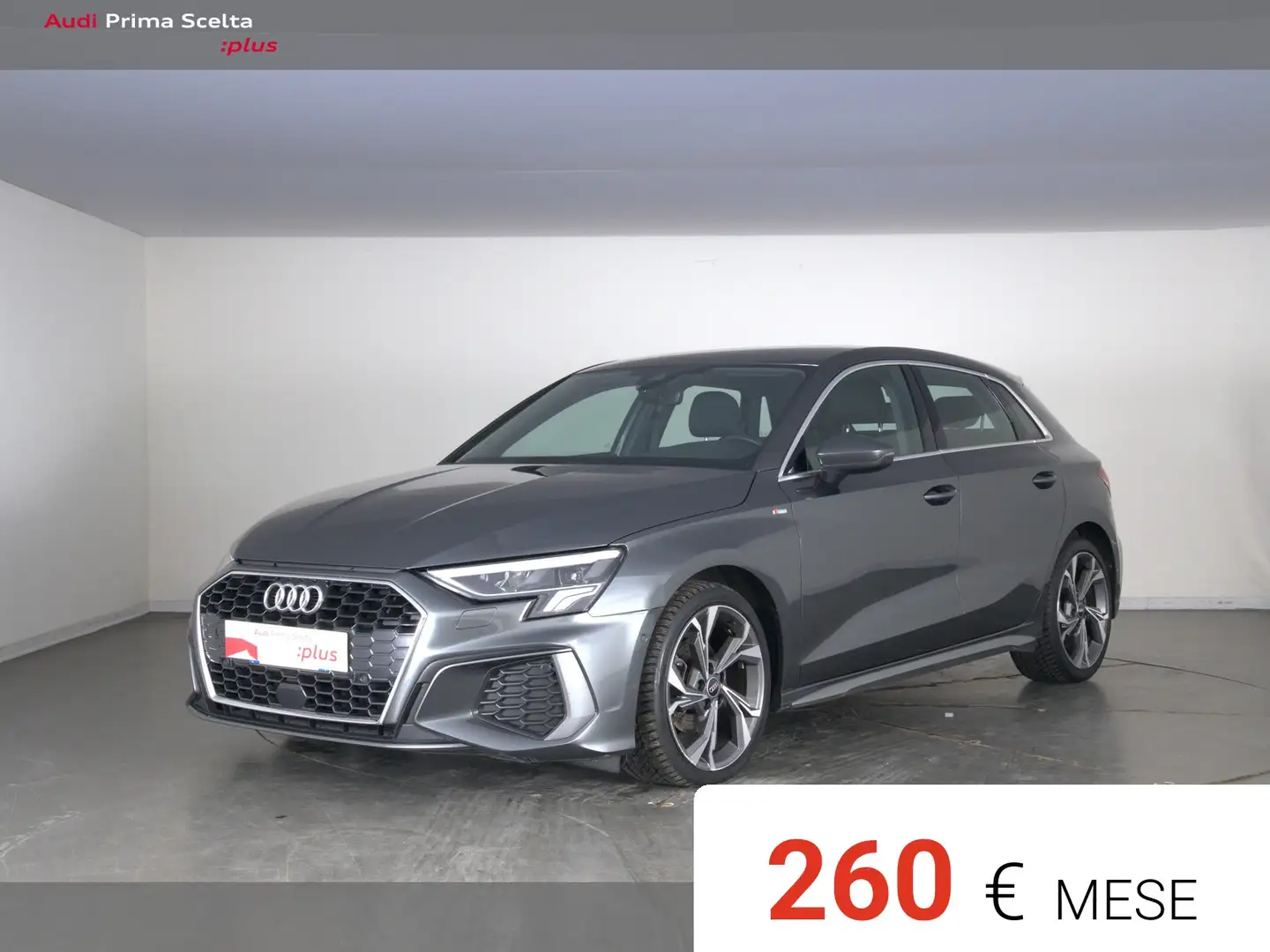 Audi A3 sportback 35 2.0 tdi s line edition s-tronic Gris - 1