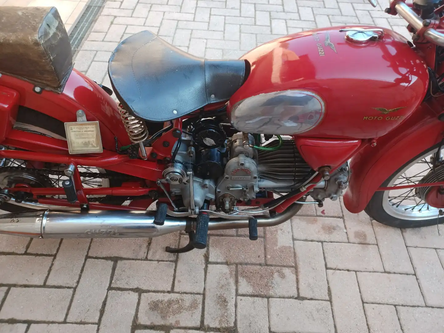 Moto Guzzi Falcone 500 sport Червоний - 1