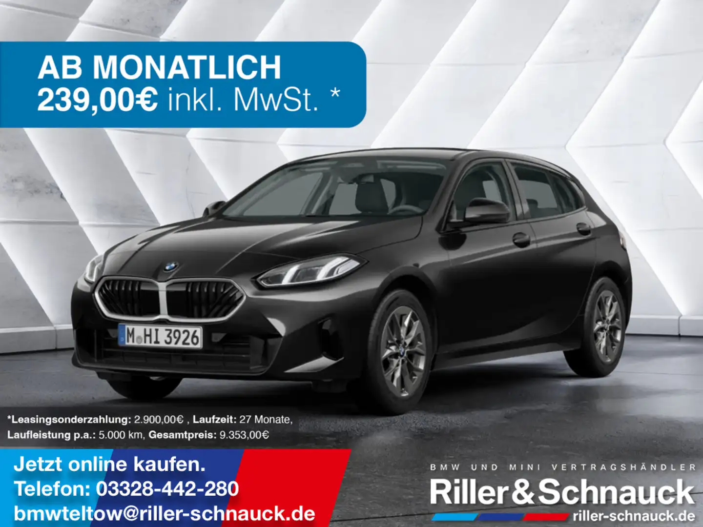 BMW 120 KLIMA PDC SHZ RÜCKFAHRKAMERA NAVI LED Schwarz - 1